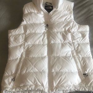 The North Face white vest